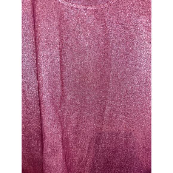 Vintage Laurel Pink Shimmer Tank Top Cotton Scoop Neck Size Small / 34 Retro - Picture 3 of 6
